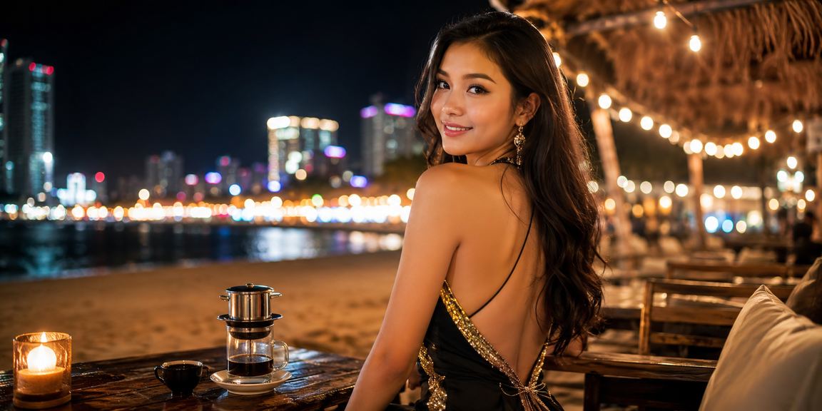 Người dùng tại Nha Trang thưởng thức cà phê và trải nghiệm casino trực tuyến qua e55